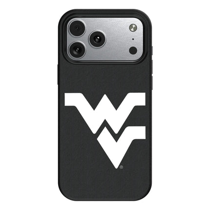 West Virginia University Mountaineers Text Backdrop MagSafe Compatible Phone Case for Apple iPhone