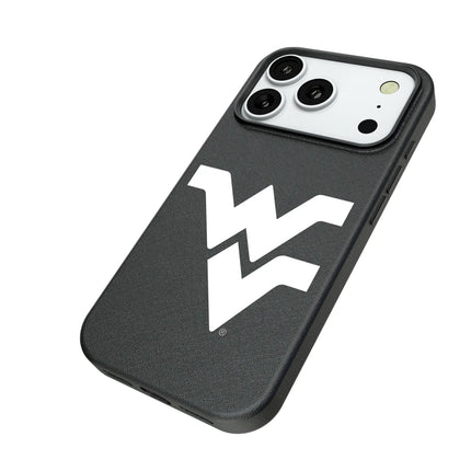 West Virginia University Mountaineers Text Backdrop MagSafe Compatible Phone Case for Apple iPhone