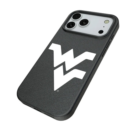 West Virginia University Mountaineers Text Backdrop MagSafe Compatible Phone Case for Apple iPhone