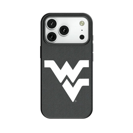 West Virginia University Mountaineers Text Backdrop MagSafe Compatible Phone Case for Apple iPhone