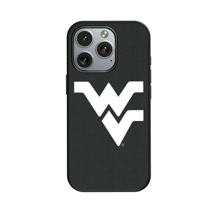 West Virginia University Mountaineers Text Backdrop MagSafe Compatible Phone Case for Apple iPhone