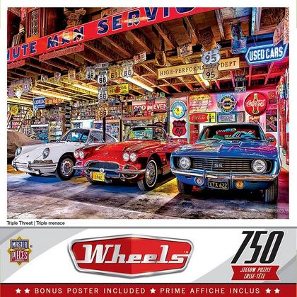 Wheels - Triple Threat 750 Piece Puzzle