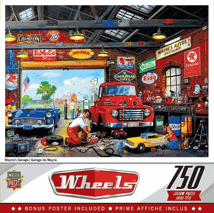 Wheels - Wayne's Garage - 750 Piece Puzzle