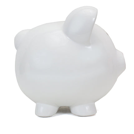 Boss Hog White Ceramic Piggy Bank