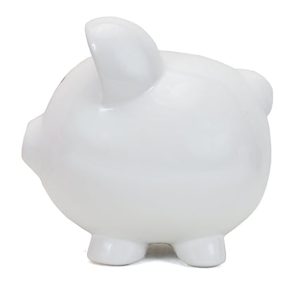 Boss Hog White Ceramic Piggy Bank
