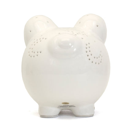 White Night Light Piggy Bank