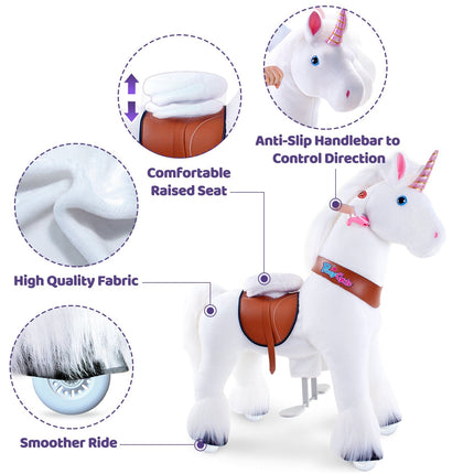Model U® Unicorn Ride-On Toy Age 7+ – White