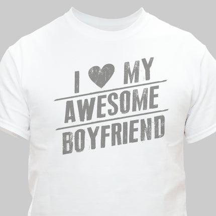 Personalized I Love My Awesome T-Shirt