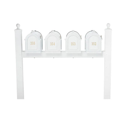 Personalized Multi Mailbox Quad Package