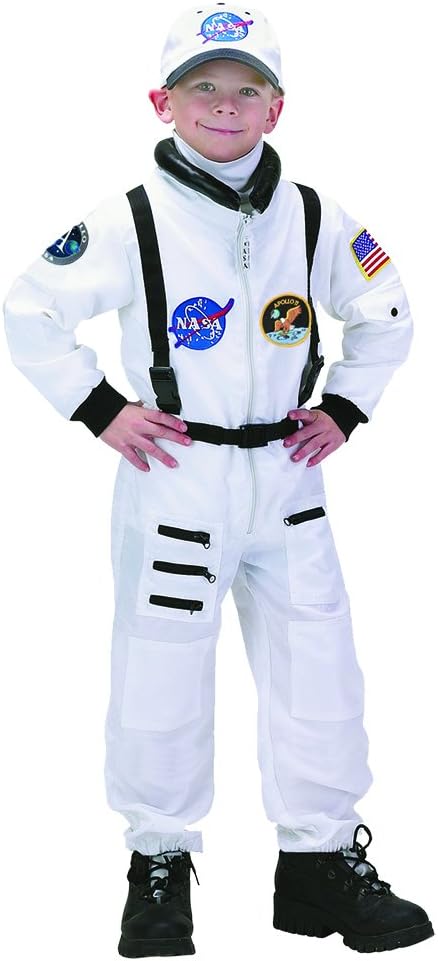 Personalized Child Astronaut Costume (White)