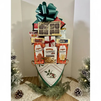 Grand Metal Bucket XL Snack Gift Basket