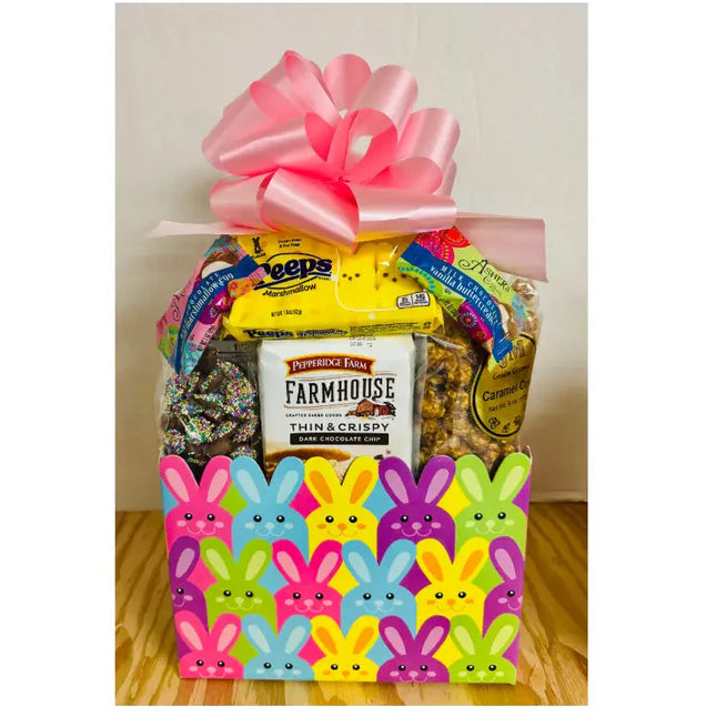 Large Easter Bunny Peep Gift Box - Premium Spring Treats & Snacks