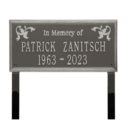 Wilmington Standard Two Line "In Memory Of" Lawn Plaque