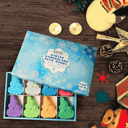 Winter Wonderland Bath Bomb Gift Set - 8 Pieces