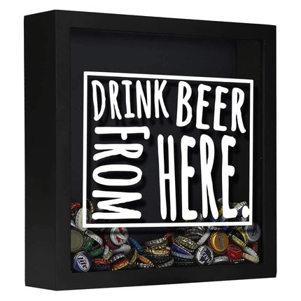Wyoming Drink Beer From Here Beer Cap Shadow Box