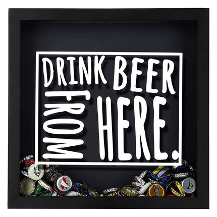 Wyoming Drink Beer From Here Beer Cap Shadow Box