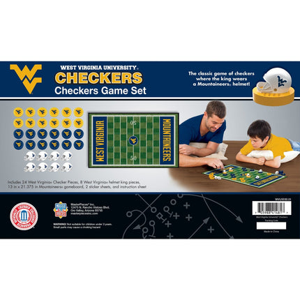 West Virginia Mountaineers NCAA Checkers Board Game