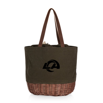 Los Angeles Rams - Coronado Canvas and Willow Basket Tote