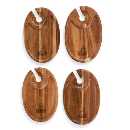 Cleveland Browns - Wine Appetizer Plate Set Of 4