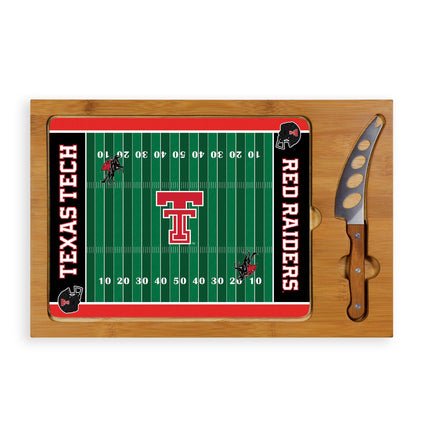 Texas Tech Red Raiders Football Field Cutting Board & Knife Set