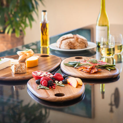 Pebble Shaped Acacia Serving Board 15" x 10"
