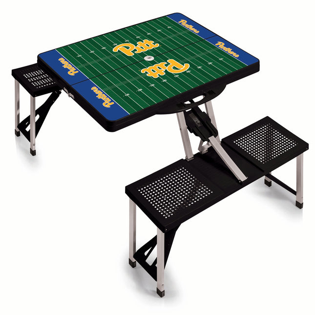 Pittsburgh Panthers Football Field Picnic Table Folding Table Seats