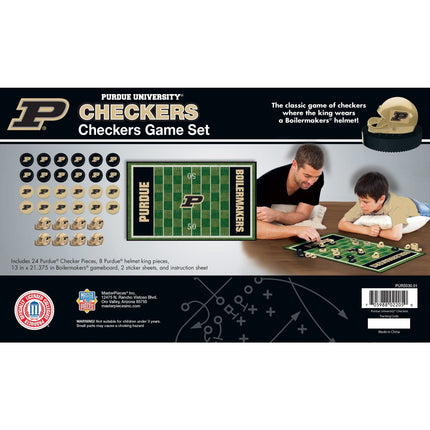 Purdue Boilermakers Checkers Board Game