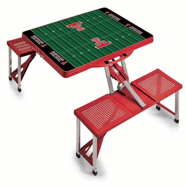 Texas Tech Red Raiders Football Field Picnic Table Folding Table Seats