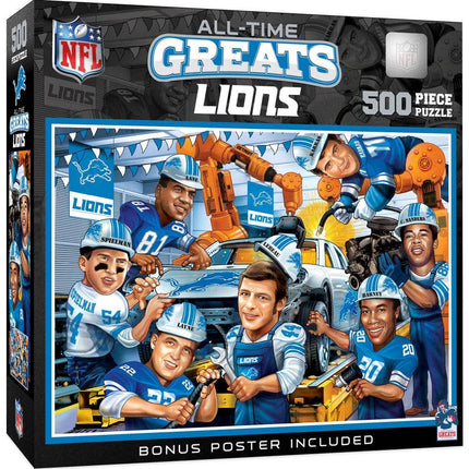 Detroit Lions - All Time Greats 500 Piece Jigsaw Puzzle