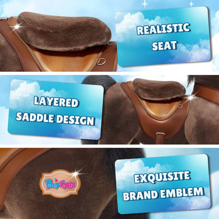 Model Y® Horse Ride-On Toy Age 3–4 – Chocolate Brown
