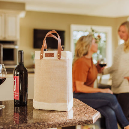 Pinot Jute 2 Bottle Insulated Wine Bag