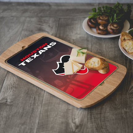 Houston Texans - Billboard Glass Top Serving Tray