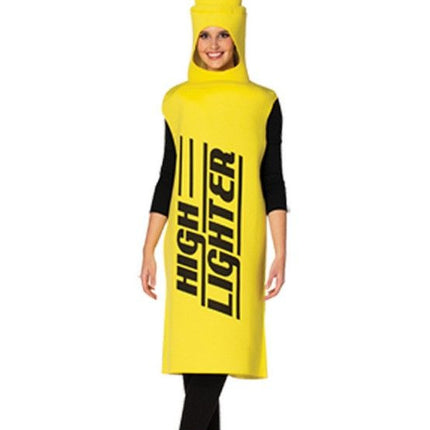 Adult Yellow Highlighter Costume
