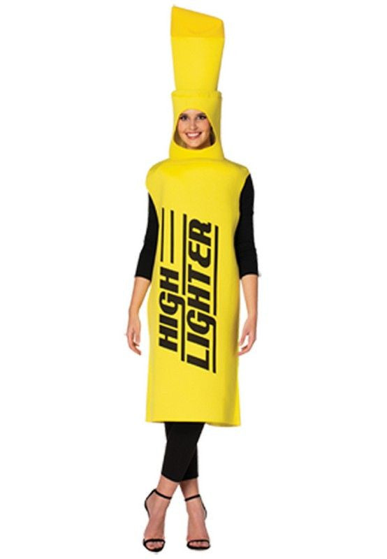 Adult Yellow Highlighter Costume