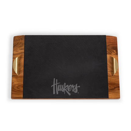 Nebraska Cornhuskers - Covina Acacia and Slate Serving Tray