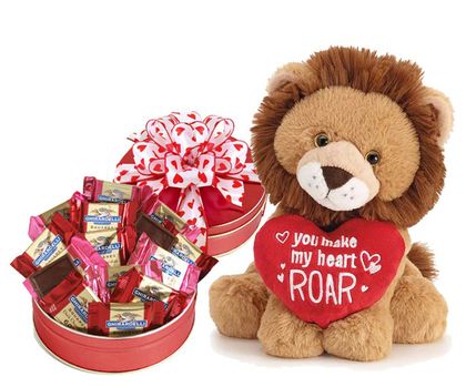You Make My Heart Roar Plush Lion Gift Set