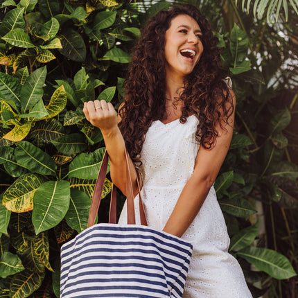 Coronado Canvas and Willow Basket Tote