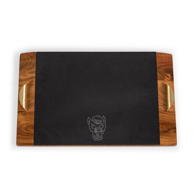 NC State Wolfpack - Covina Acacia and Slate Serving Tray