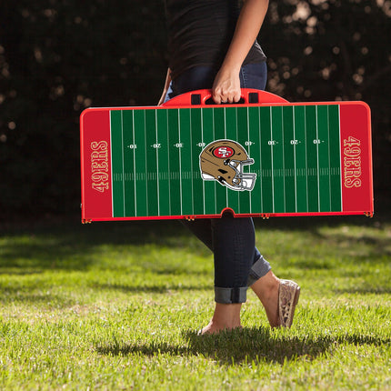 San Francisco 49ers - Picnic Table Portable Folding Table with Seats