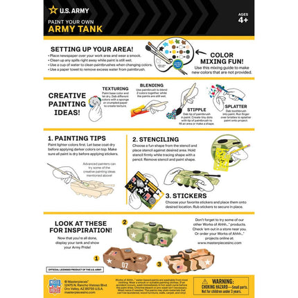 U.S. Army - Tank Wood Craft & Paint Kit