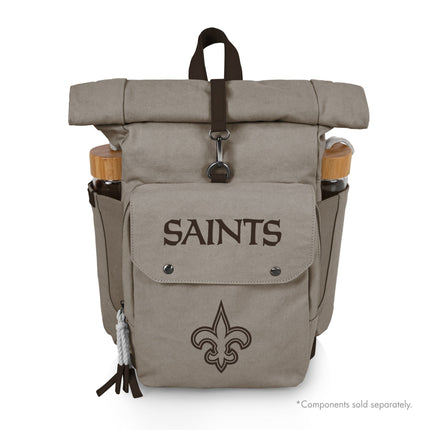 New Orleans Saints - Carmel Roll Top Picnic Backpack Cooler