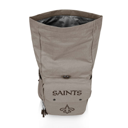 New Orleans Saints - Carmel Roll Top Picnic Backpack Cooler