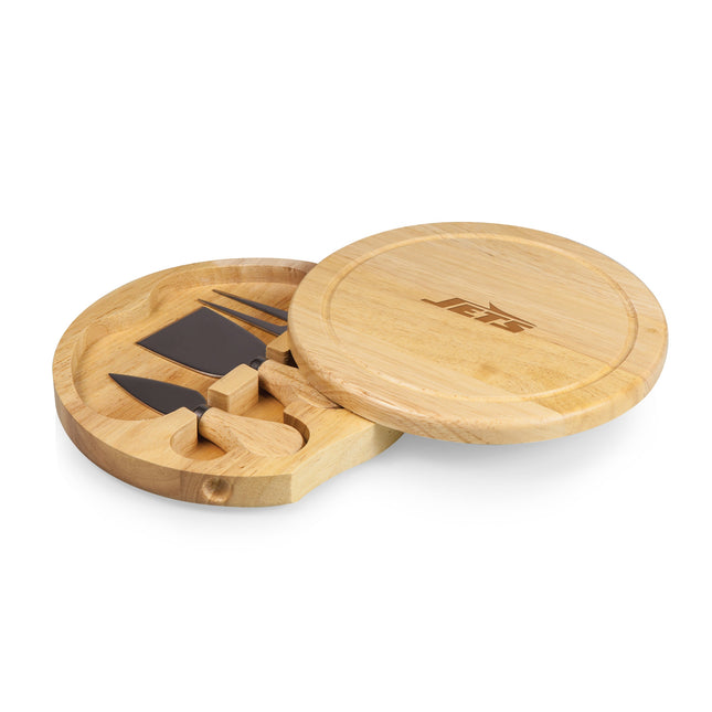 New York Jets - Brie Cheese Cutting Board & Tools Set