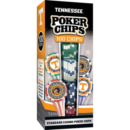 Tennessee Volunteers 100 Piece Poker Chips