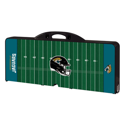 Jacksonville Jaguars Football Field - Picnic Table Portable Folding Table with Seats