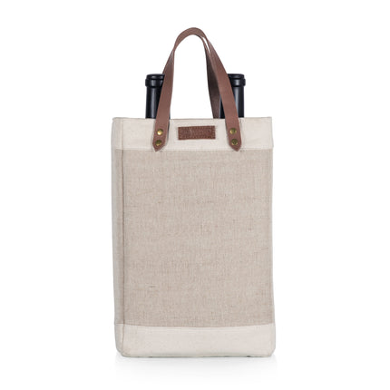 Pinot Jute 2 Bottle Insulated Wine Bag
