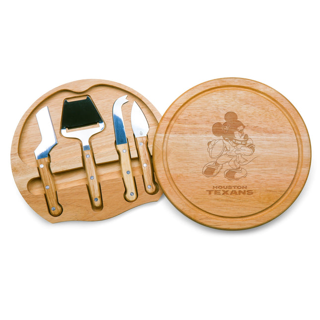 Houston Texans Mickey Mouse - Circo Cheese Cutting Board & Tools Set