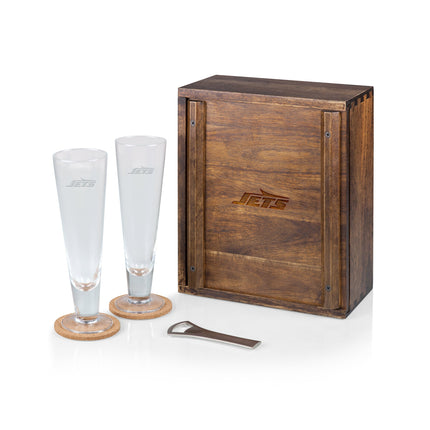 New York Jets Pilsner Beer Glass Gift Set
