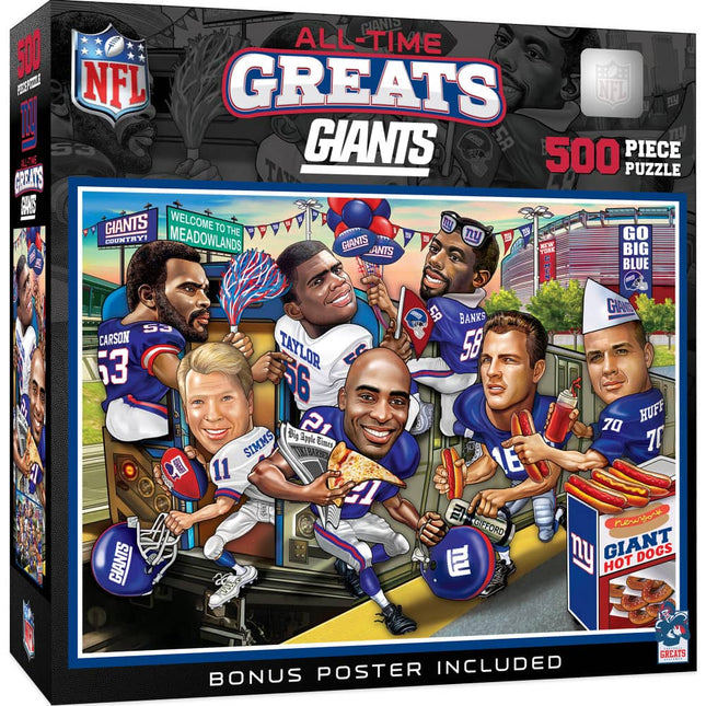 New York Giants - All Time Greats 500 Piece Jigsaw Puzzle