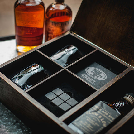 San Francisco 49ers - Whiskey Box Gift Set